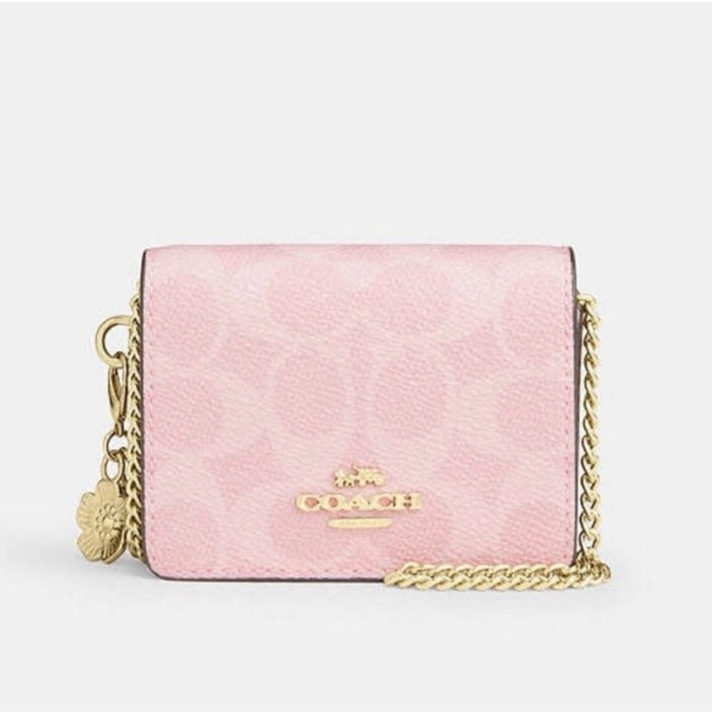 COACH Mini Wallet On A Chain
In Signature Canvas With Charms - Picture 8 of 17
